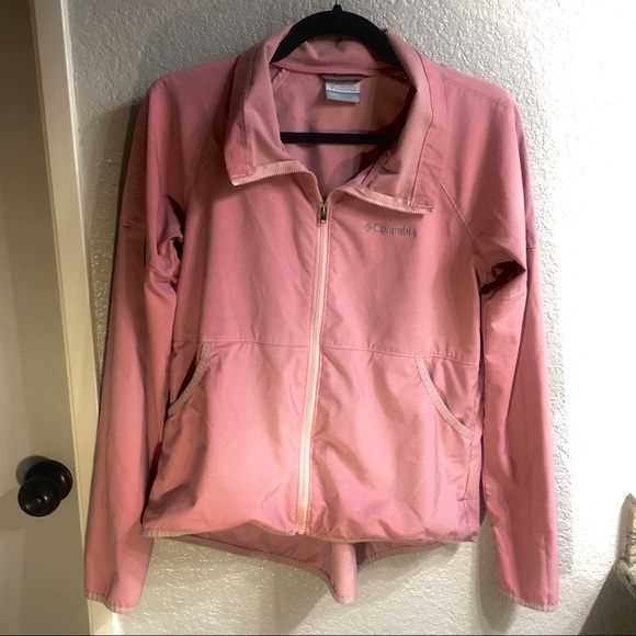 Columbia Jackets & Blazers - Columbia Dusty Rose Pink highlow windbreaker